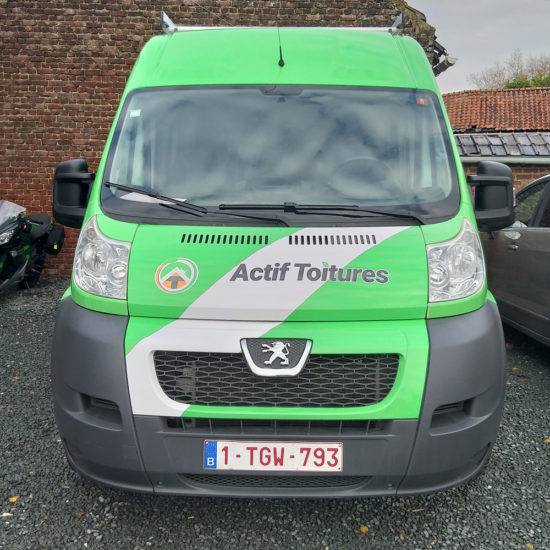 Full covering d'une camionnette pour Actif Toitures - Grafipix