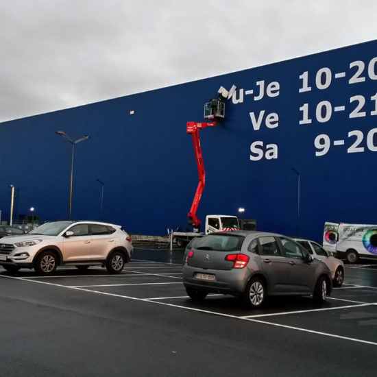 Lettrage géant pour IKEA - Grafipix